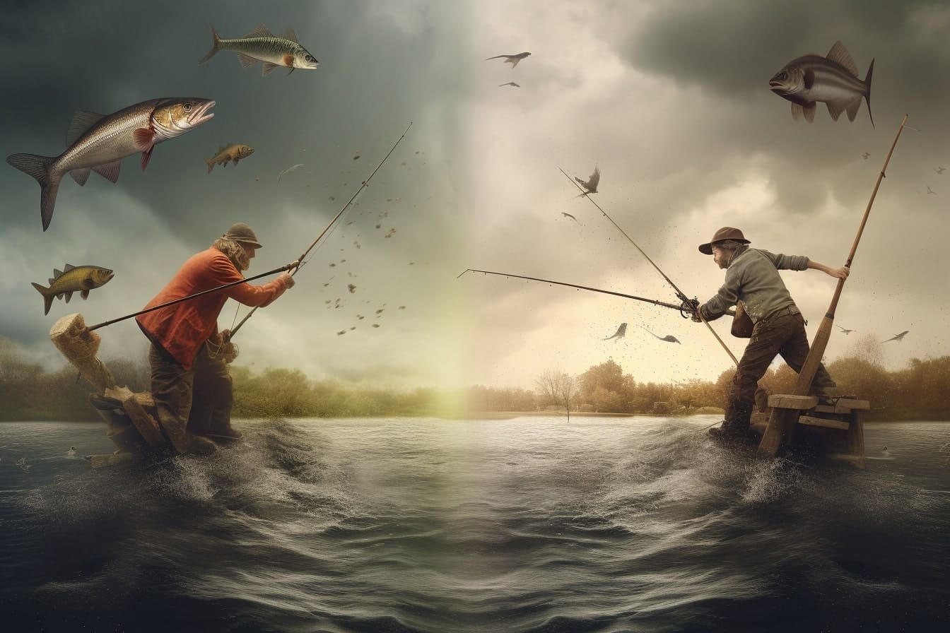 Pêche en mer vs pêche en rivière : le duel